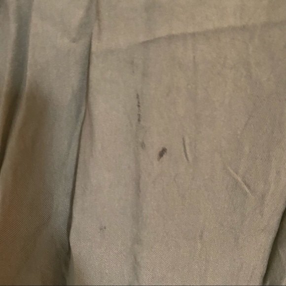 Altar’d State Tank Top Olive Green Frayed Hem Button Back Halter Neck Small Knit - Picture 4 of 9